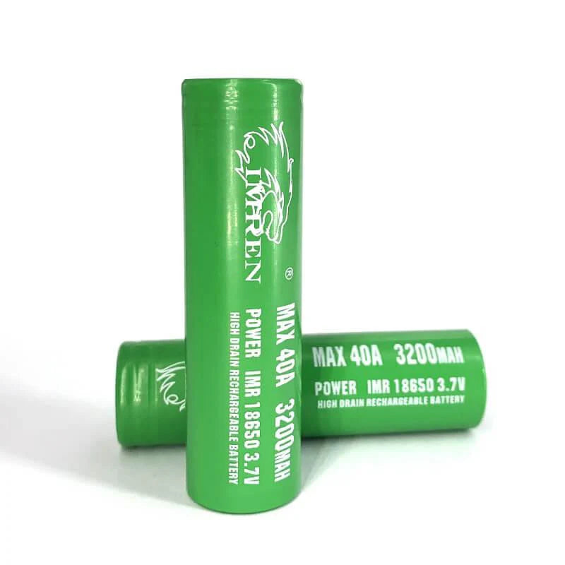 Imren 3200mah 3.7V 40A Green 2ct