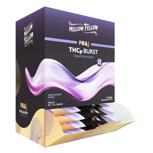 Mellow Fellow ThcP Bursts 2.5mg 1pk 30ct Display