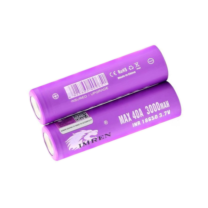 Imren 3000mah 40A Purple 2ct