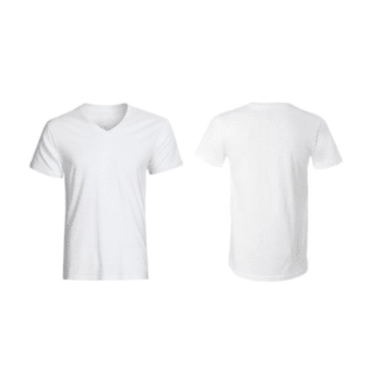 Harlem T-Shirts White V Neck 6ct