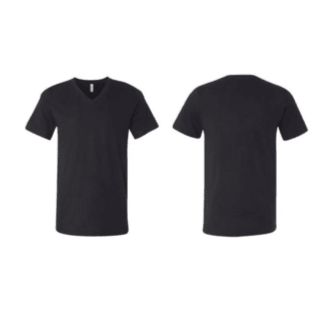 Harlem T-Shirts Black V Neck 6ct