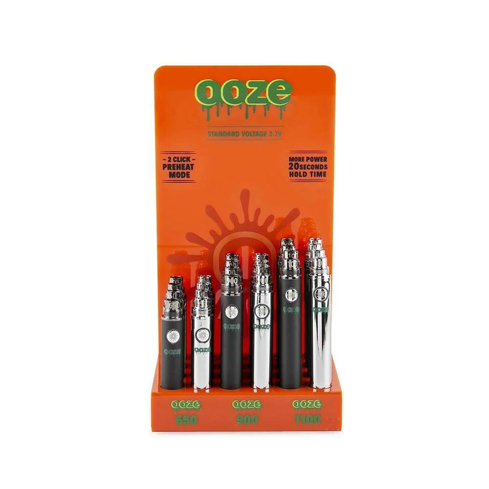 Ooze Standard 510 Thread Battery Display 24ct