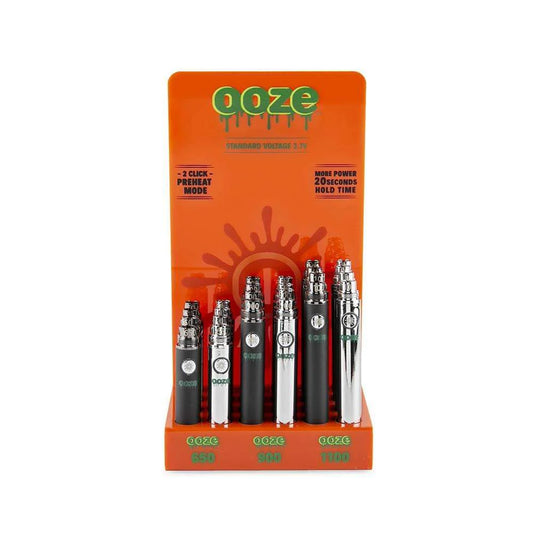 Ooze Standard 510 Thread Battery Display 24ct