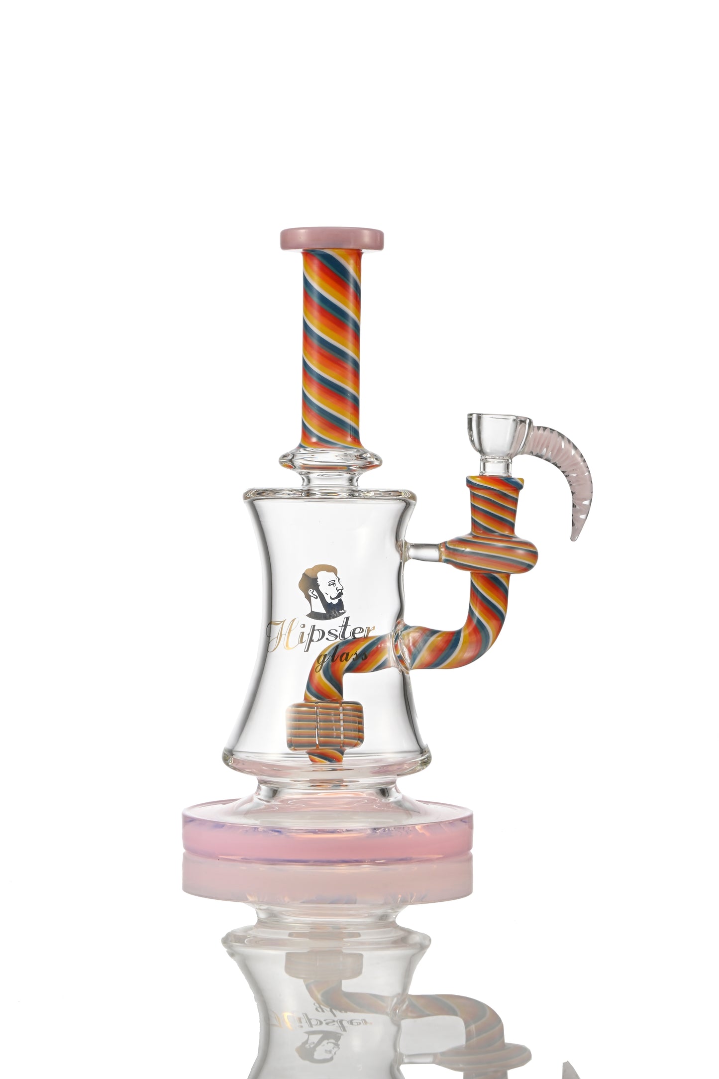 PH023 USA Color Striped Waterpipe 10"