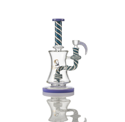 PH023 USA Color Striped Waterpipe 10"