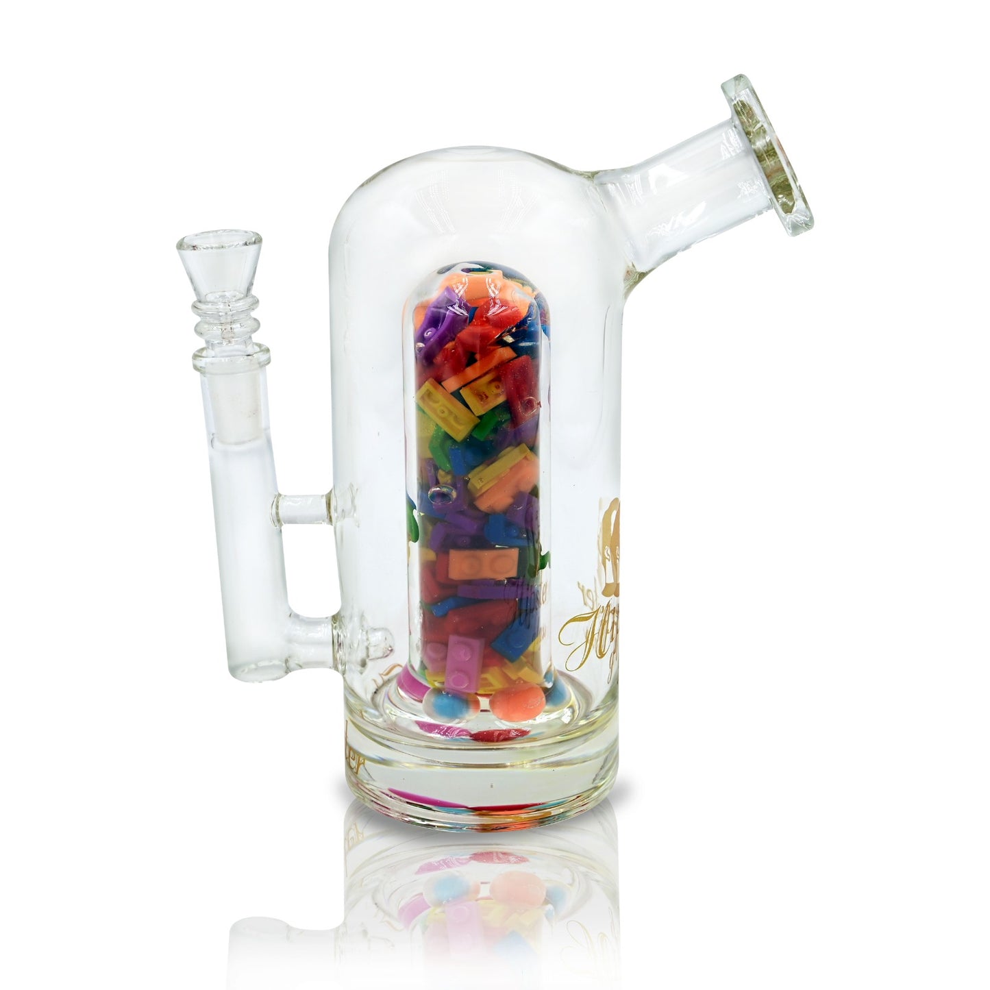 YX011 Glycerin Filled Block Bubbler