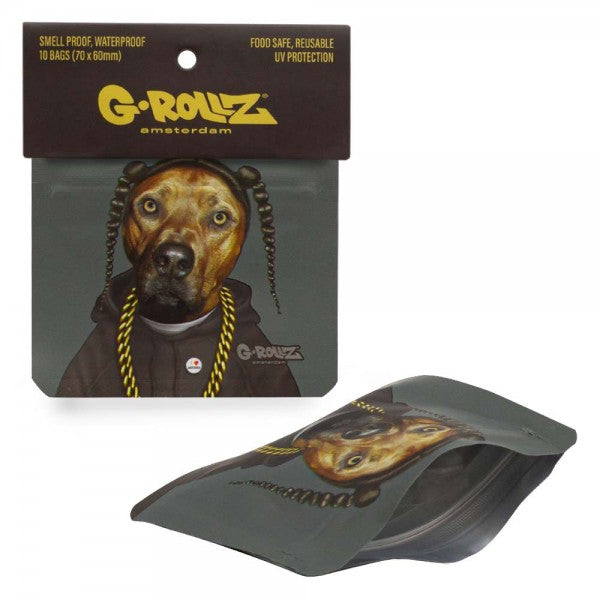 G-Rollz Smellproof Bags 70x60mm 25pk Display Per pc