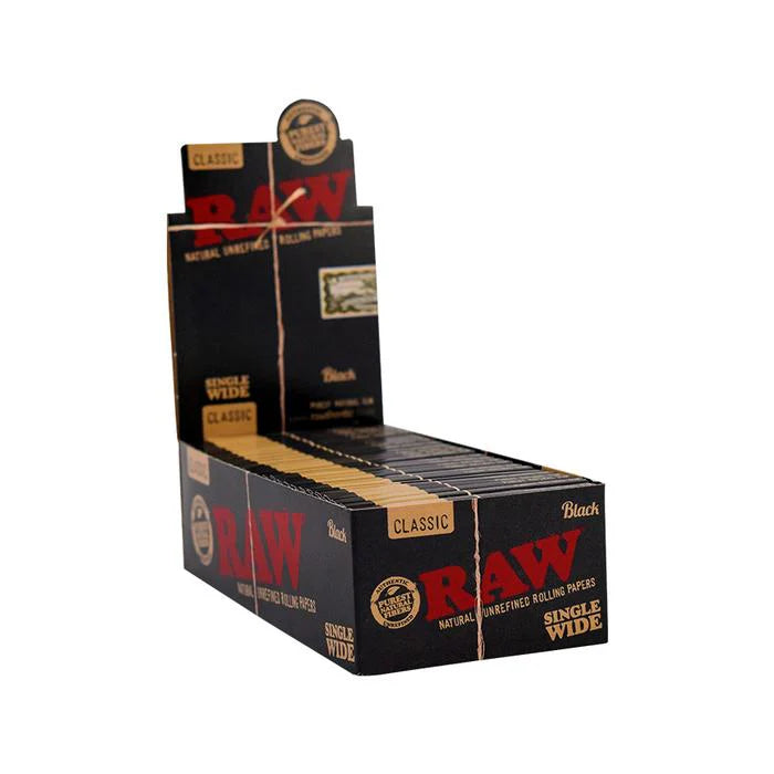 Raw Classic Black Single Wide 25pk