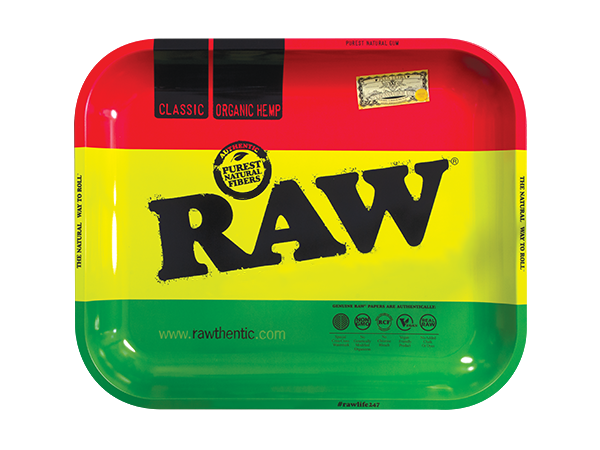 Raw Metal Rolling Tray Large | All Designs