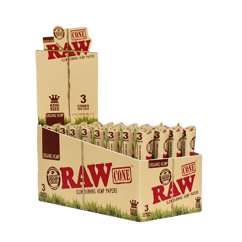 Raw Organic Hemp Cone 3pk