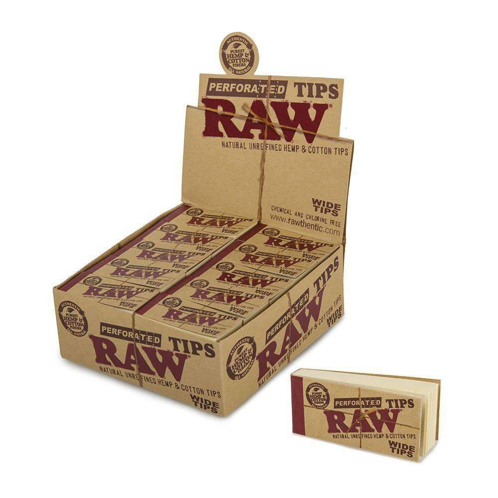 Raw Perforated Wide Authentic Soft Tips 50pk