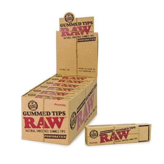 Raw Perforated Authentic Gummed Tips 24Ct