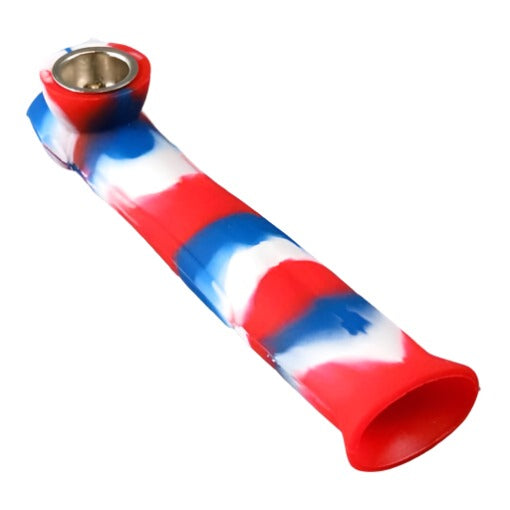 A16 Silicone Steel Handpipe 6" Assorted Design