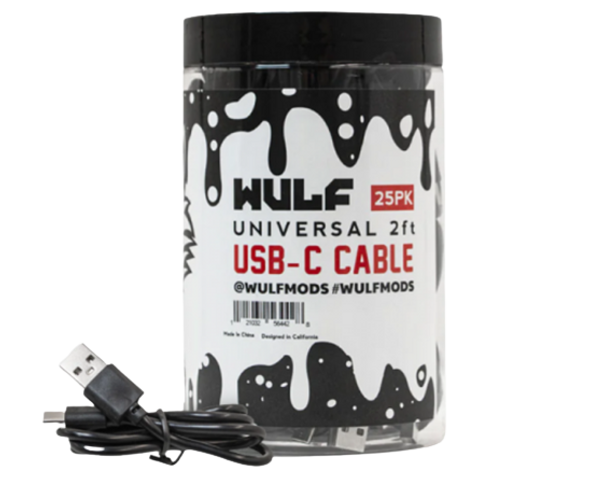 Wulf 2Ft Usb C Cable 25Pk