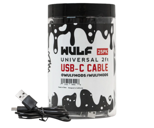 Wulf 2Ft Usb C Cable 25Pk