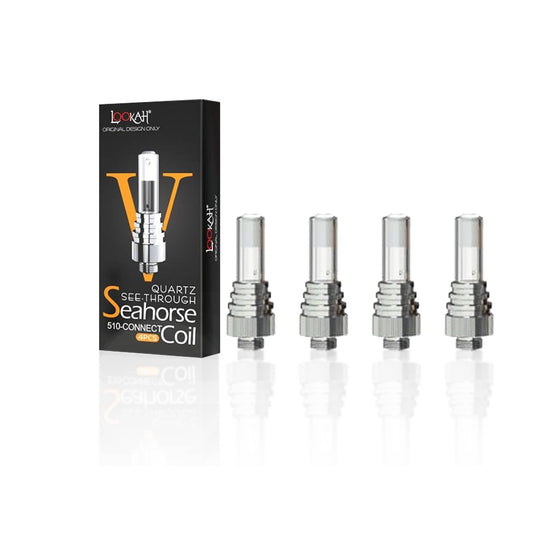 Lookah Seahorse Quartz V See through Coil V 4ct