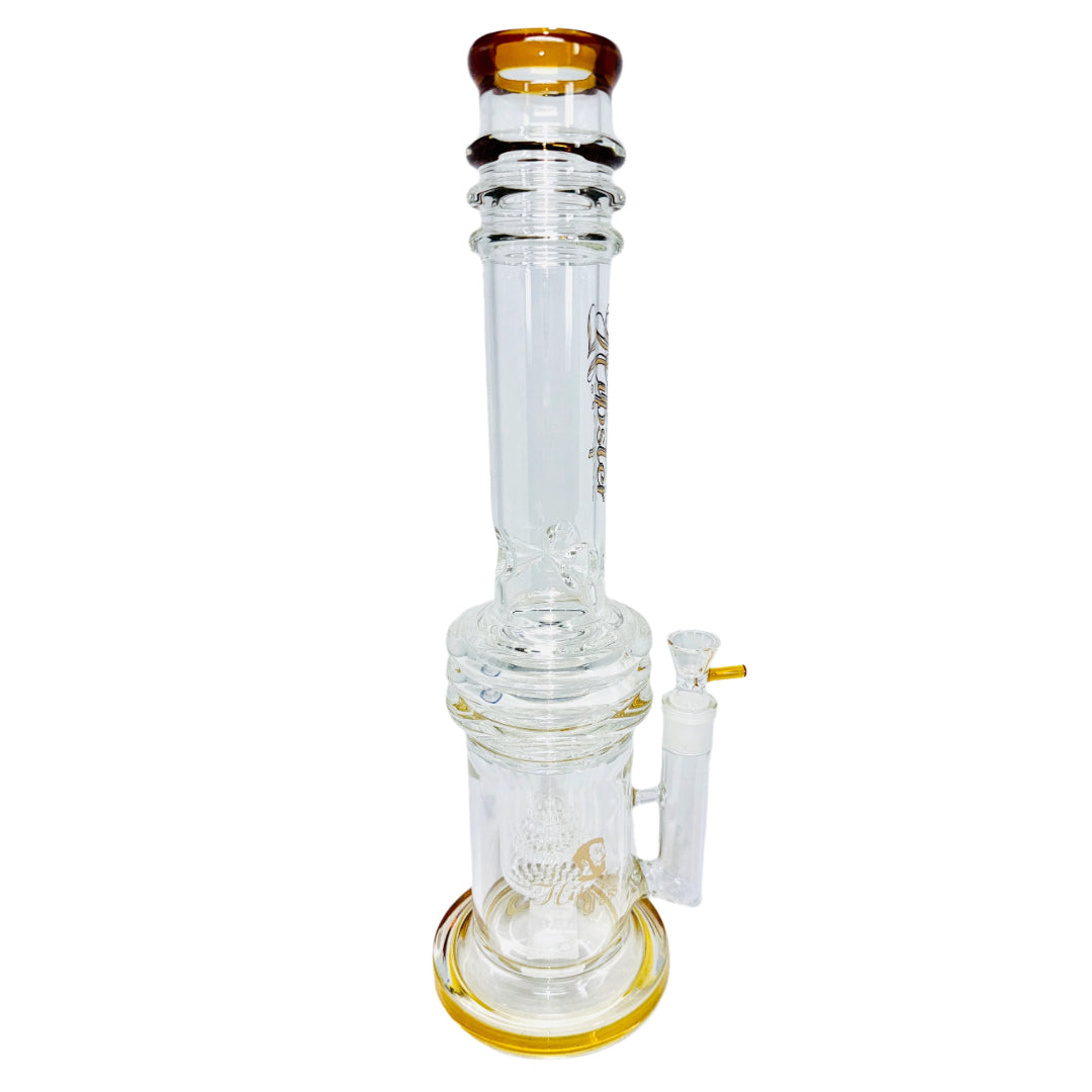 PH016 Triple Layer Honeycomb Waterpipe 17"