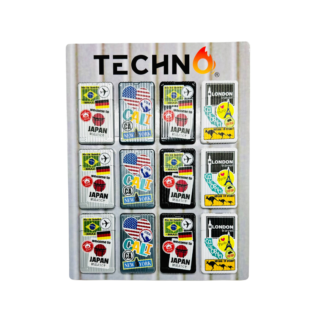 Torch Lighter:Techno Travel Flip Lighter 19609A