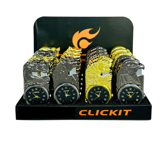 GH-7268 Led Clock Torch Lighter 20ct