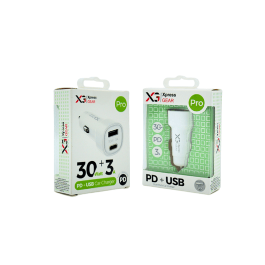 Xpress Gear PD + USB Car Charger #935