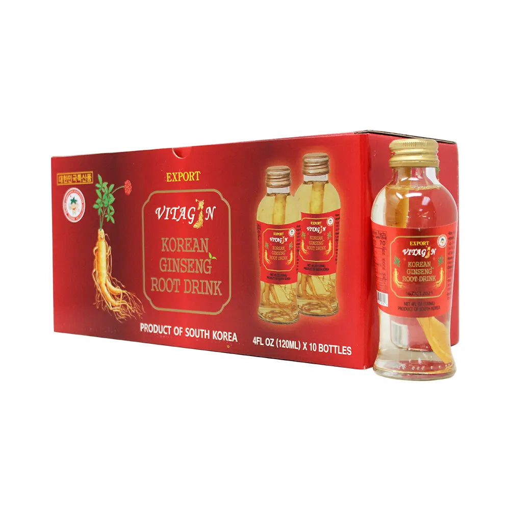 Korean Ginseng Drink With Root 4oz 10ct