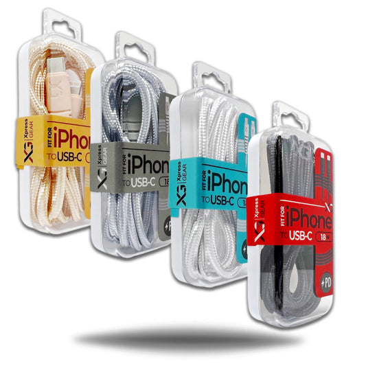 Xpress Gear Iphone/Type C To Type C Cable #701-714 3.3Ft