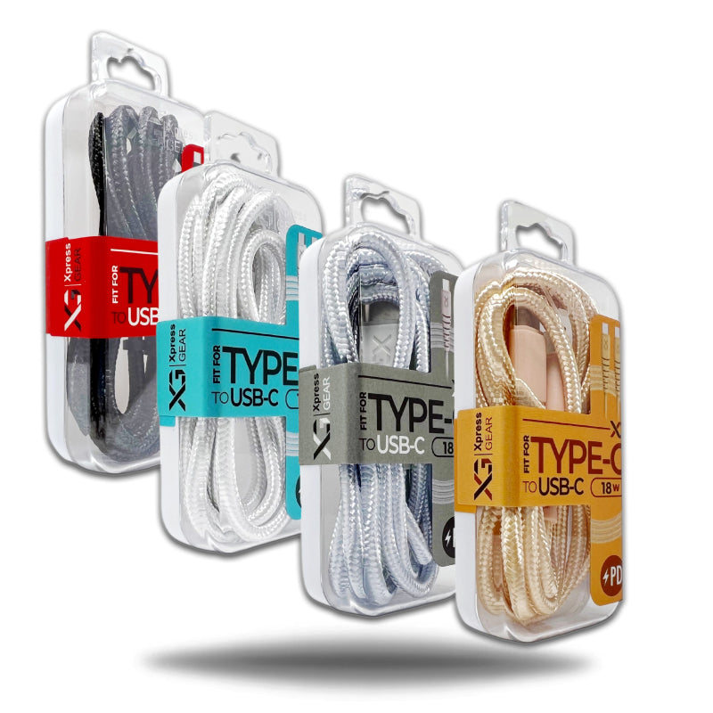 Xpress Gear Iphone/Type C To Type C Cable #701-714 3.3Ft