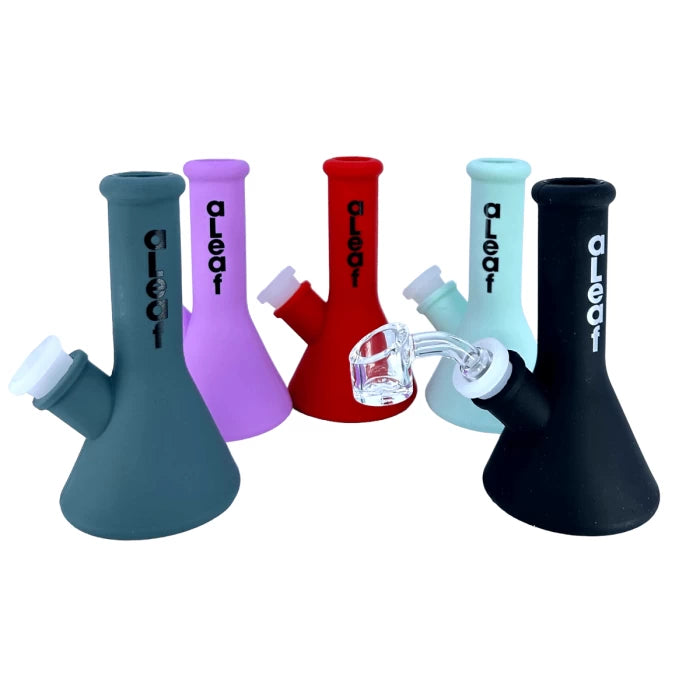 SL115 ALeaf Silicone Waterpipe 5"