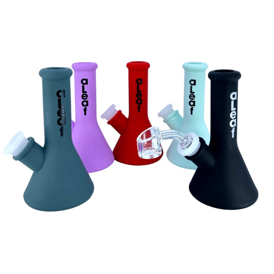 SL115 ALeaf Silicone Waterpipe 5"