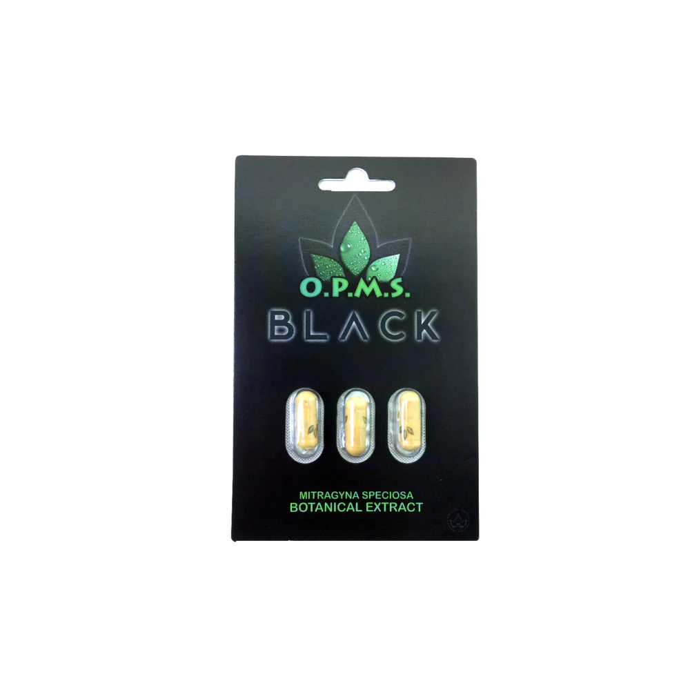 Opms Black Capsules 2ct|3ct|5ct 10pk