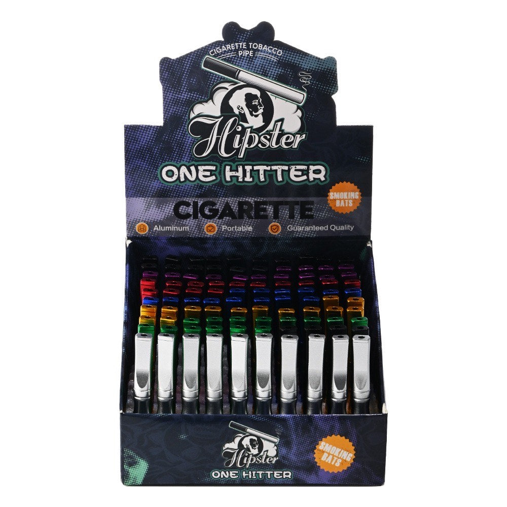 T0036-78mm Hipster Ribbed Grip One Hitter 100ct