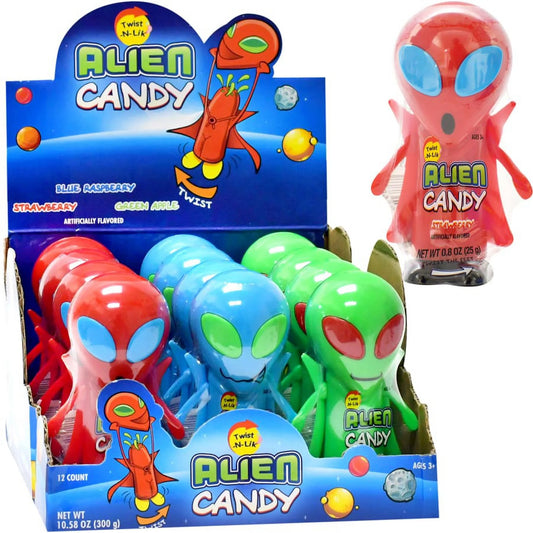 Alien Twist N Lik Toy Candy 12ct