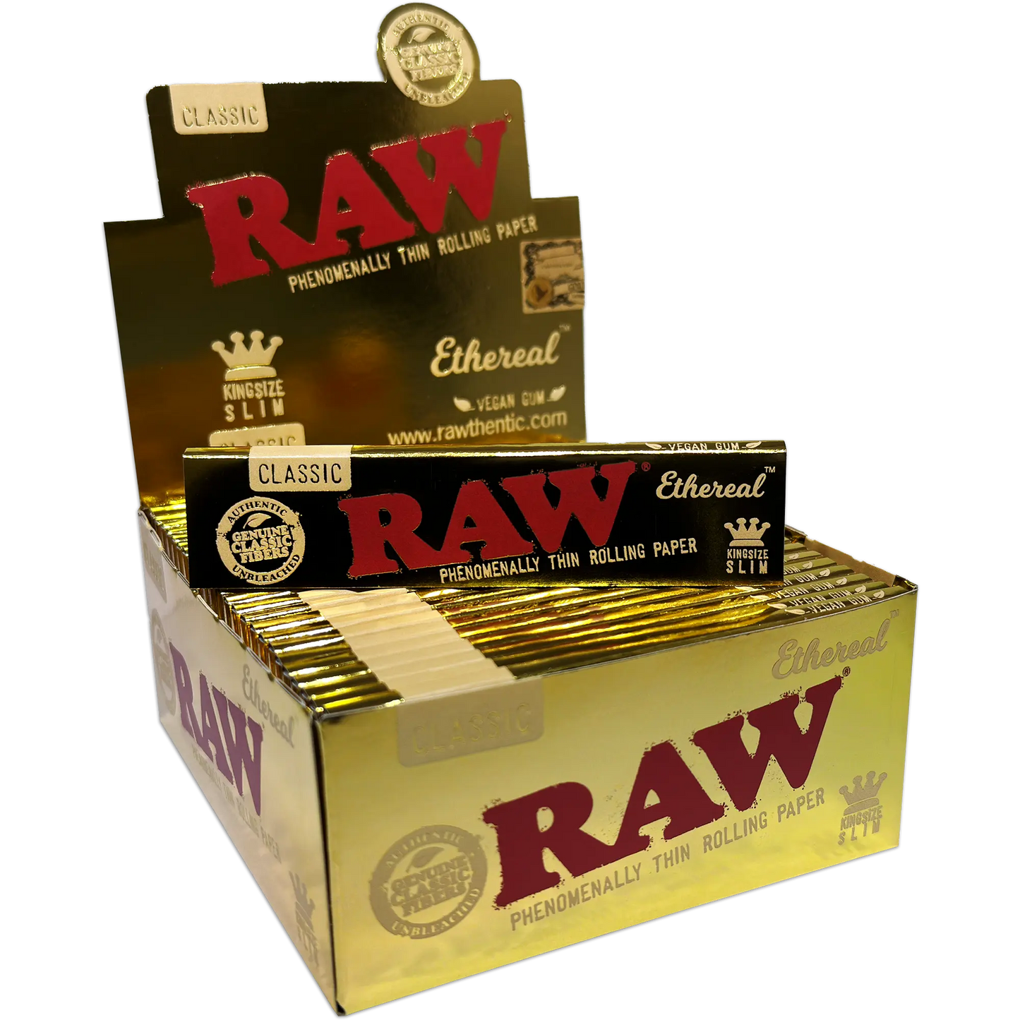 Raw Classic Ethereal Rolling Paper Kingsize Slim 50pk