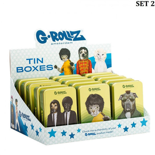 G-Rollz Large Tin Can Storage Boxes