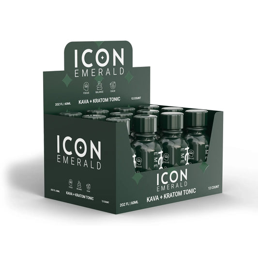Icon Emerald Kava Kratom Shot 12ct