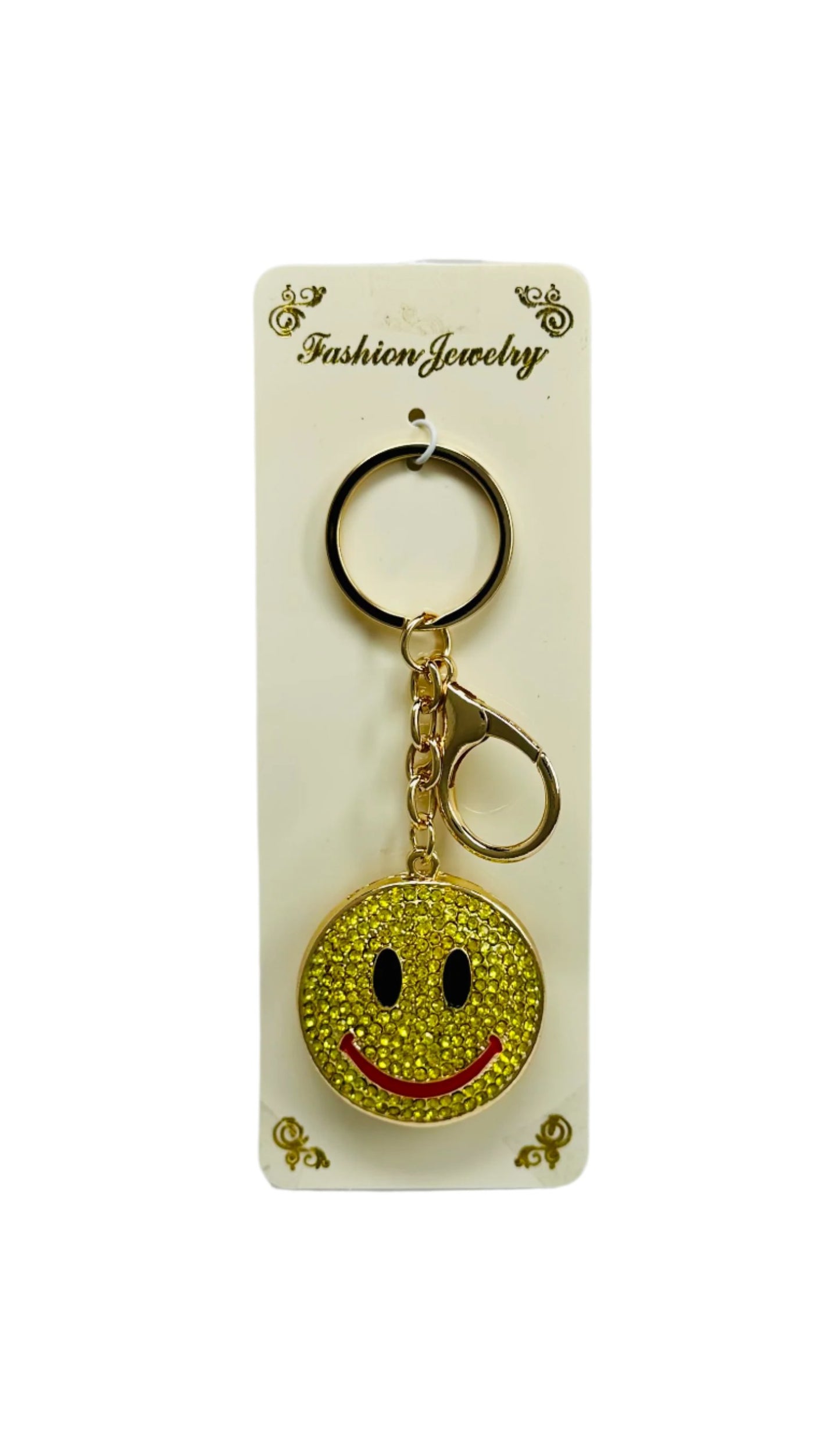 Fashion Jewelry Smiley Keychain