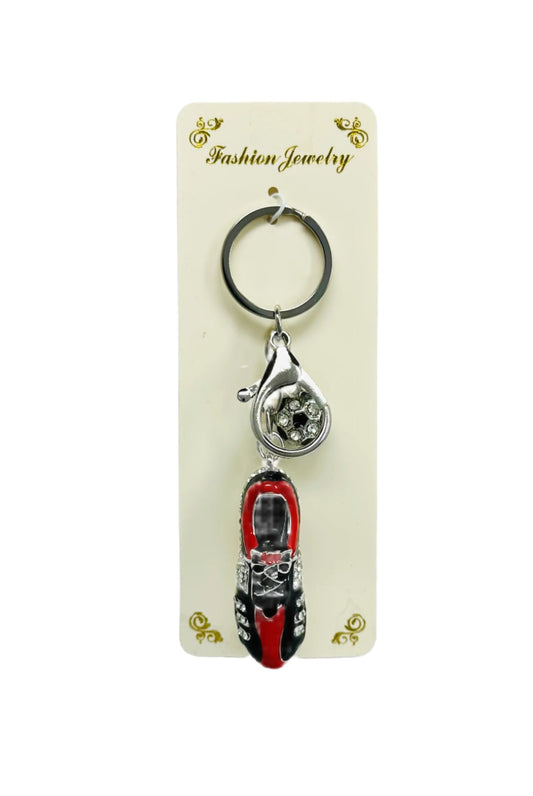 Fashion Jewelry Red Shoe Keychain