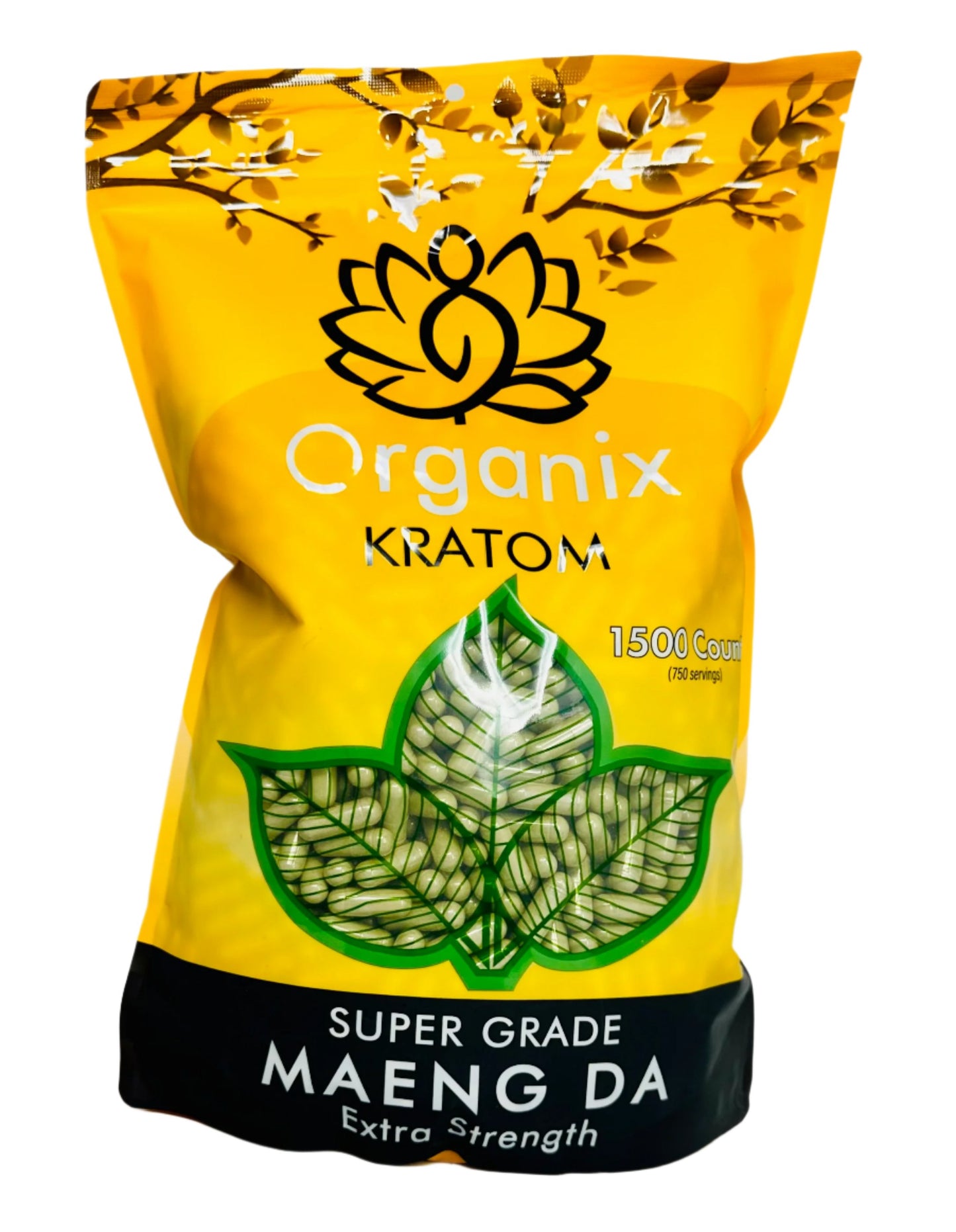 Organix Kratom 1500ct Capsules