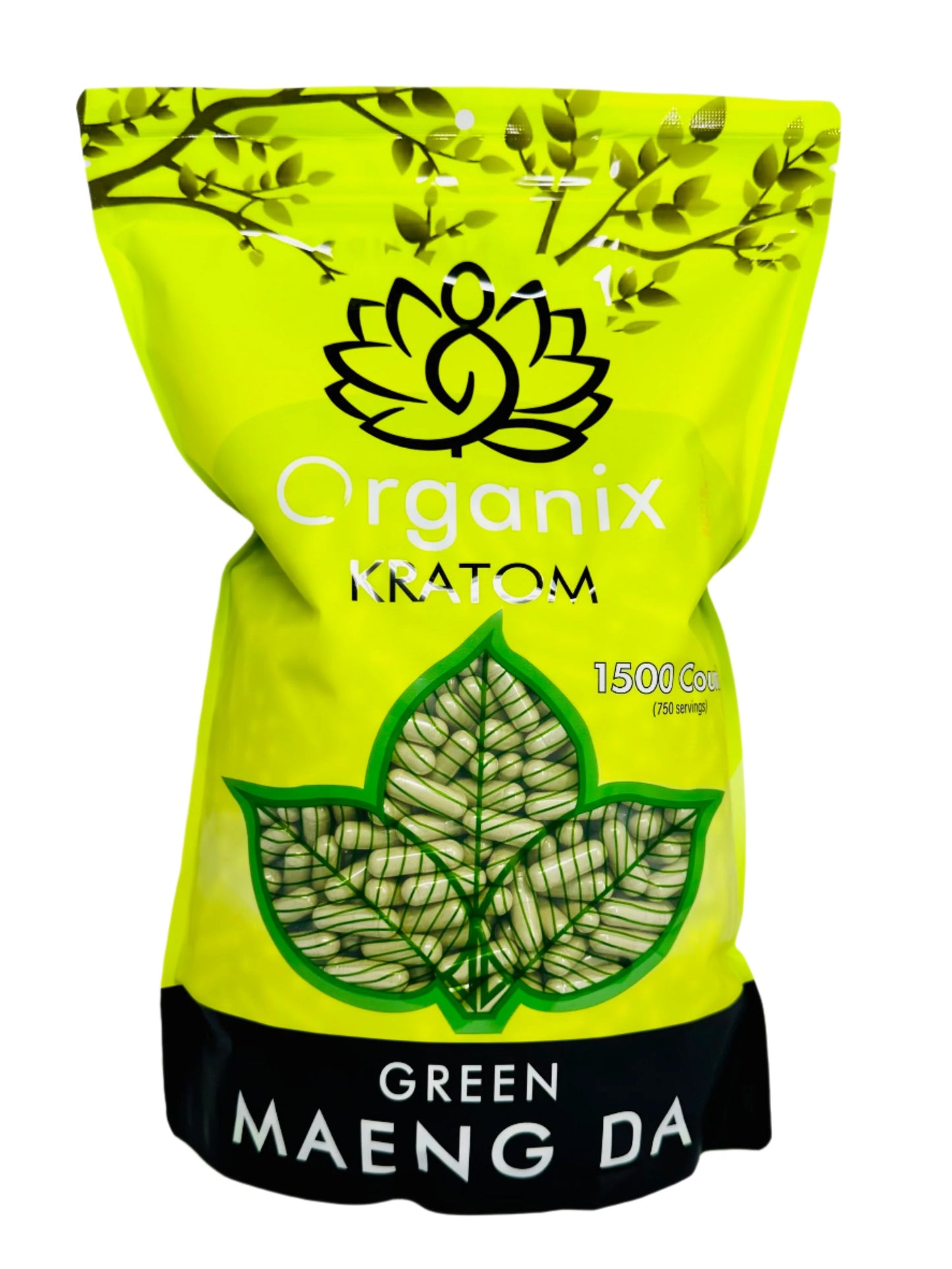 Organix Kratom 1500ct Capsules