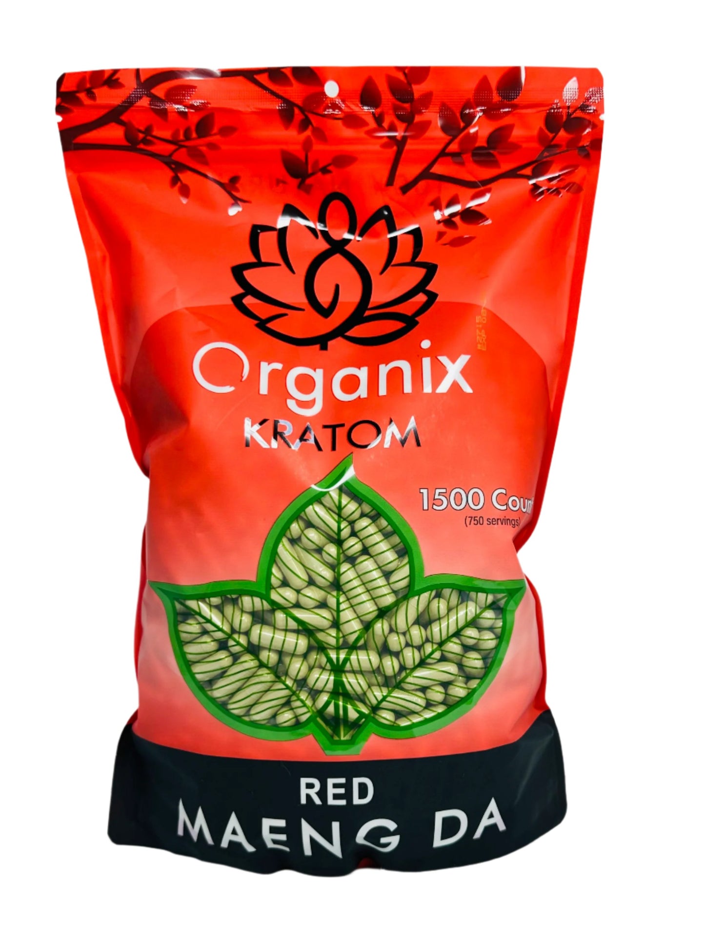 Organix Kratom 1500ct Capsules