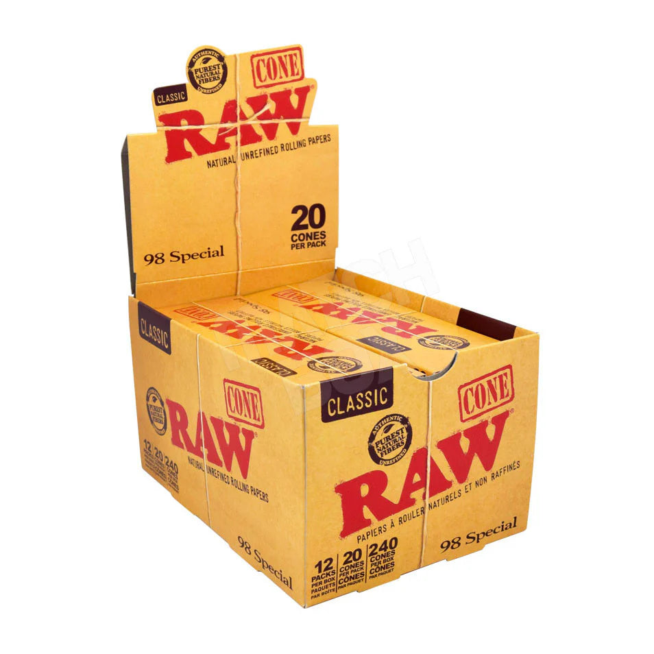 RAW Classic 98 Special Cones 20 cones per pack