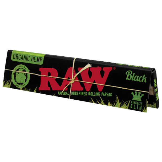 RAW Black Organic Hemp Kingsize slim 50pk