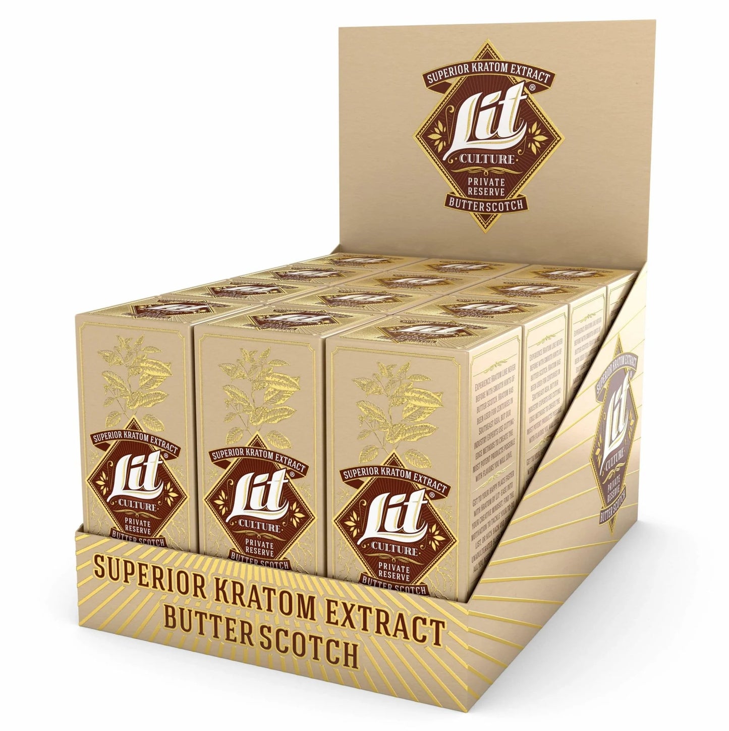 Lit Culture Butterscotch Shots 15ml 12Ct