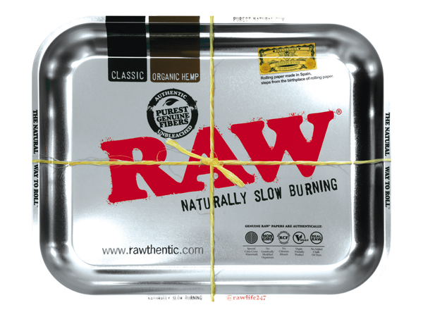 Raw Metal Rolling Tray Large | All Designs