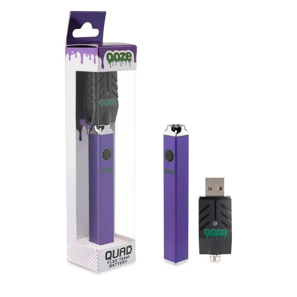 Ooze Quad 510 Thread 500 mAh Square Vape Pen Battery