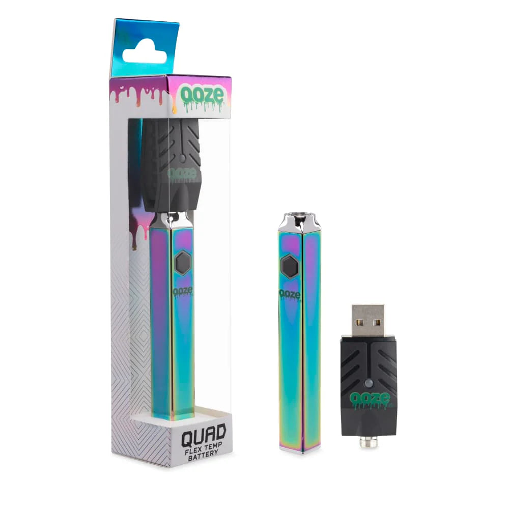 Ooze Quad 510 Thread 500 mAh Square Vape Pen Battery