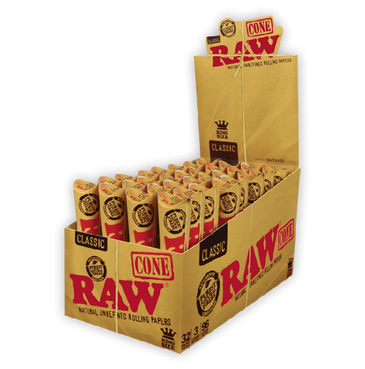 RAW Classic Kingsize Cones 3ct 32pk