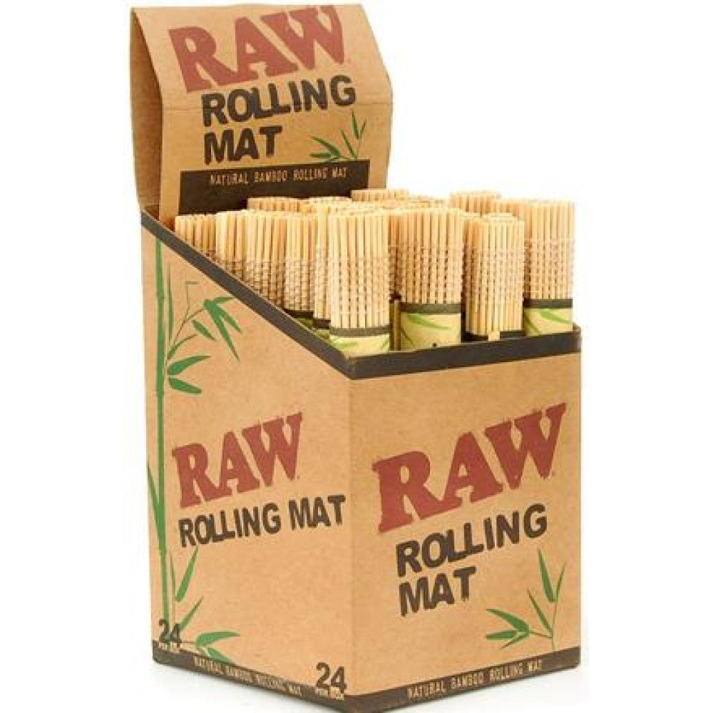 Raw Bamboo Rolling Mat 24pk