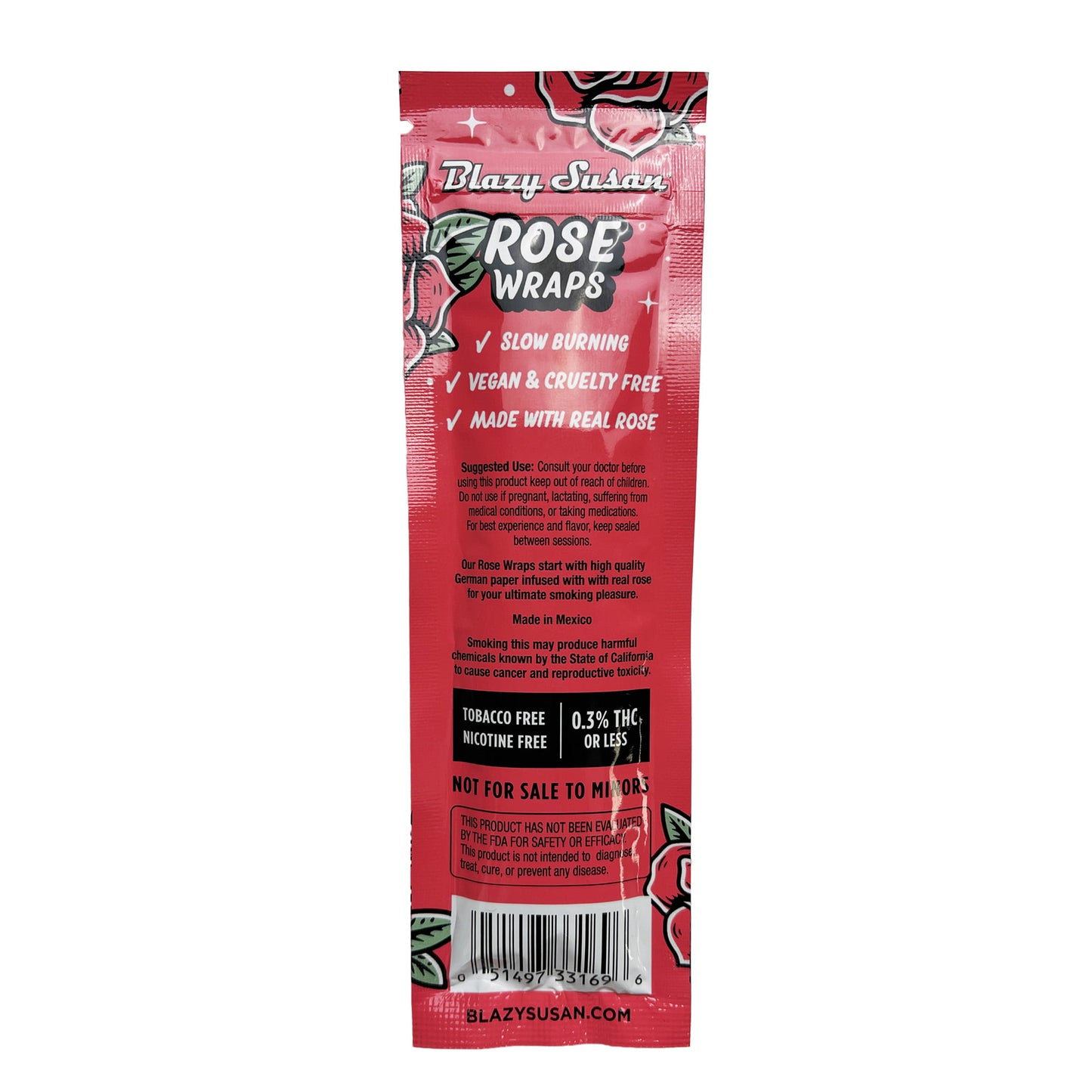 Blazy Susan Rose Wraps 2ct 25pk