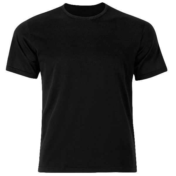 Harlem T-Shirts Black Round Neck 6ct